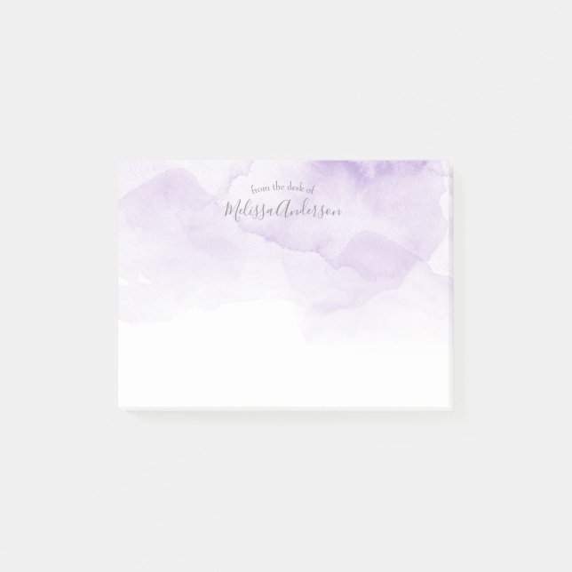 Notas Post-it® Elegante, acuarela, moderno, moderno y de Moda (Anverso)