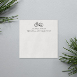 Notas Post-it® Elegante Bicicleta Simple Retro Estacionamiento Pe