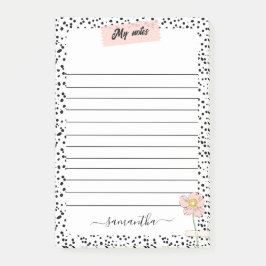 Notas Post-it® Elegante blanco y negro