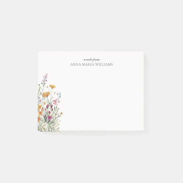 Notas Post-it® Elegante Boho Chic Personalizado (Anverso)