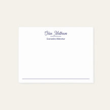 Elegante borde de escritura en azul marino