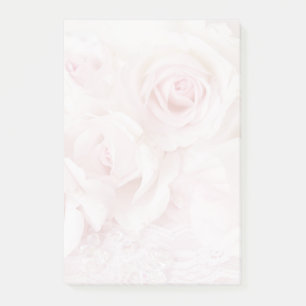 Notas Post-it® Elegante Bouquet de rosas rosadas vintage
