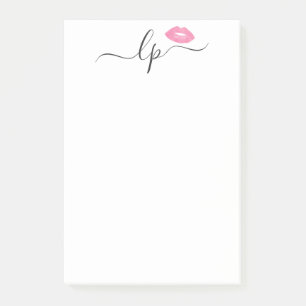 Notas Post-it® Elegante caligrafía de escritura manuscrita de la