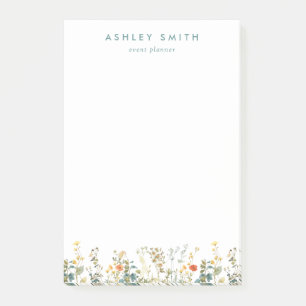 Notas Post-it® Elegante campo de flores silvestres