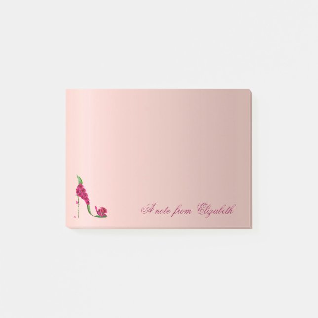 Notas Post-it® Elegante Cita Elegante Girly, Talones Altos (Anverso)