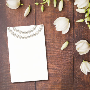 Notas Post-it® Elegante collar de la Perla