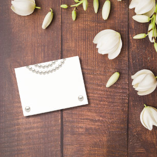 Notas Post-it® Elegante collar de la Perla