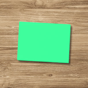 Notas Post-it® Elegante Color Verde Primavera Neón Sólido Minimal