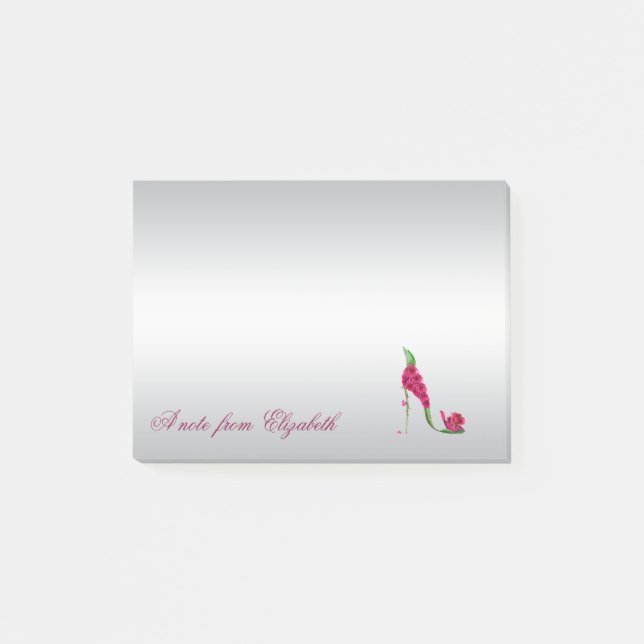 Notas Post-it® Elegante Curioso Girly Elegante, Talones Altos (Anverso)