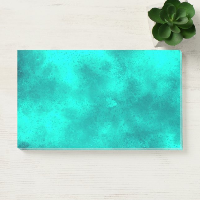 Notas Post-it® Elegante efecto de nube Storm verde esmeralda (Oficina)