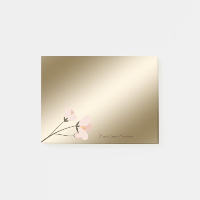 Notas Post-it® Elegante, elegante, flor de Moda (Anverso)
