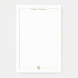 Notas Post-it® Elegante Fleur de Lys floral personalizada