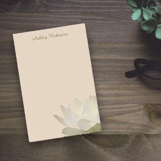 Notas Post-it® Elegante flor de loto boho pastel tierra código QR