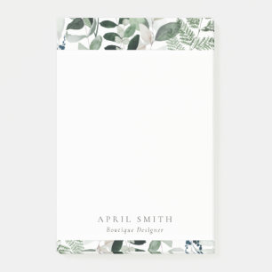 Notas Post-it® Elegante Foliage Tropical Moderno Verde Leafy Fern