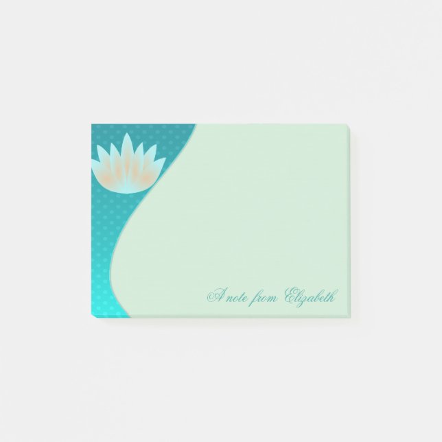 Notas Post-it® Elegante Girly elegante, Lotus Flower (Anverso)