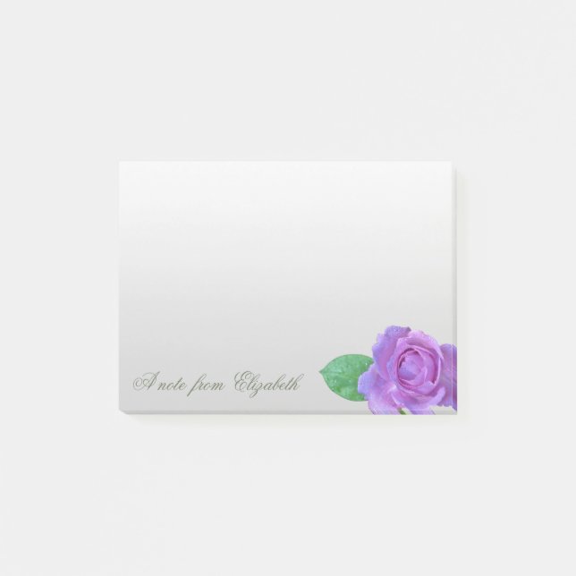 Notas Post-it® Elegante Girly elegante, Rosa morado (Anverso)