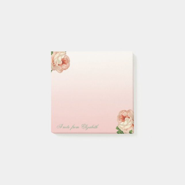 Notas Post-it® Elegante Girly elegante, Rosas (Anverso)