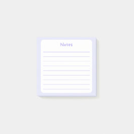 Notas Post-it® Elegante Lavanda Lining Sticky Note Pad