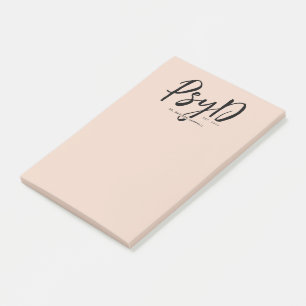Notas Post-it® Elegante Médico de Psicología en PsyD