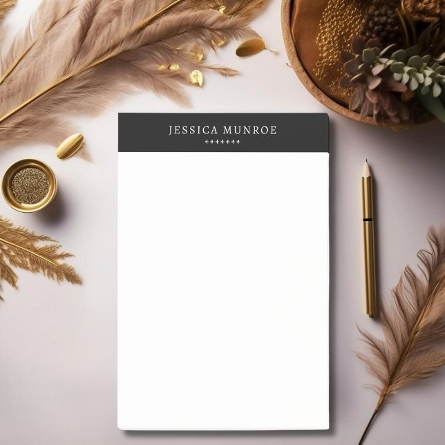 Notas Post-it® Elegante Moda blanco negro personalizado (Subido por el creador)