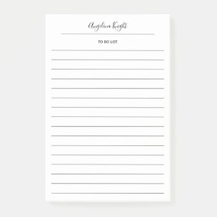 Notas Post-it® Elegante Moda de estilo Todo Lista Guión de escrit