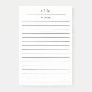 Notas Post-it® Elegante Moda de estilo Todo Lista Guión de escrit