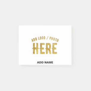 NOTAS POST-IT® ELEGANTE MODERNO PERSONALIZABLE BLANCO VERIFICADO 