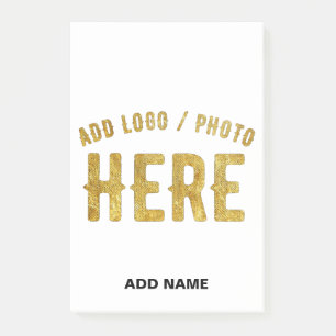 NOTAS POST-IT® ELEGANTE MODERNO PERSONALIZABLE BLANCO VERIFICADO