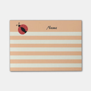 Notas Post-it® Elegante moderno tira de mariquita linda personali