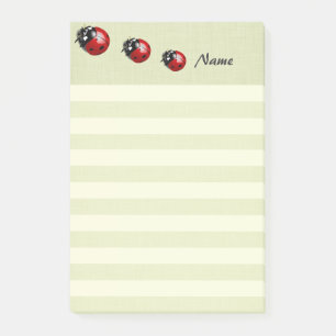 Notas Post-it® Elegante moderno tira de mariquita linda personali