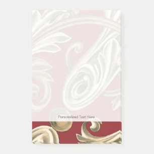 Notas Post-it® Elegante Motif Botánico con Tan Foliage