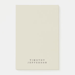 Notas Post-it® Elegante nombre propio Minimalista moderno