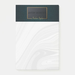Notas Post-it® Elegante ornamento turquesa