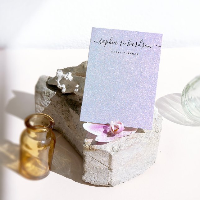 Notas Post-it® Elegante Pastel Dreamy | Azul glam y rosa (These dreamy, pastel post-it notes feature a glitter-look design)