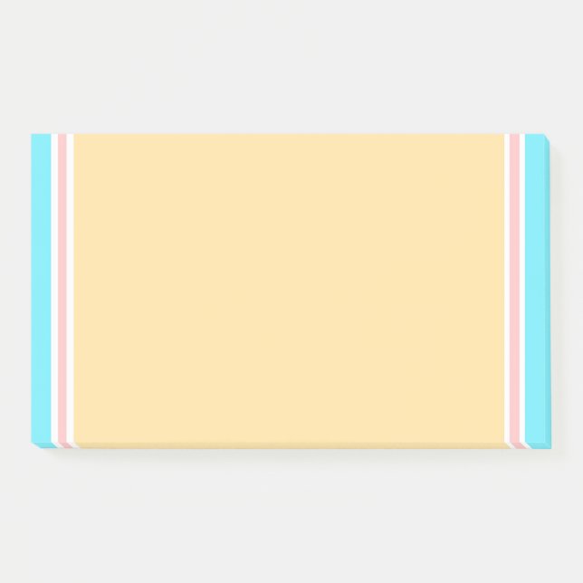 Notas Post-it® Elegante plantilla blanca moderna amarillo rosa az (Anverso)