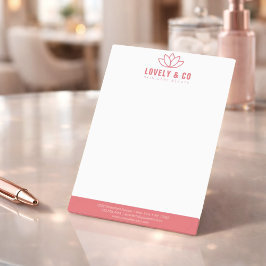Notas Post-it® Elegante Polvo Rosa y Salón de Belleza Marfil