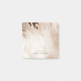 Notas Post-it® Elegante Purpurina de oro Agate Textura de mármol