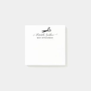 Notas Post-it® Elegante tijeras Hair Stylist Next Designation