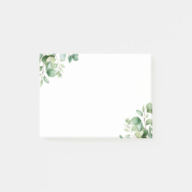 Notas Post-it® Elegante vegetación eucalipto (Anverso)