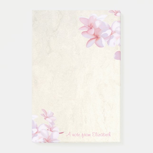 Notas Post-it® Elegante y con estilo, cerezo (Anverso)