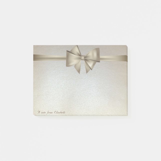 Notas Post-it® Elegante y con estilo, lazo (Anverso)