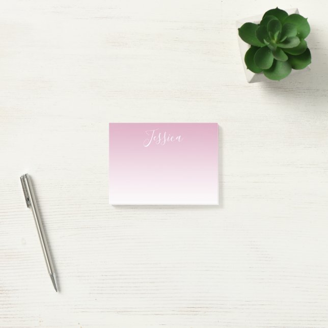 Notas Post-it® Elegante y editable color naranja (Oficina)