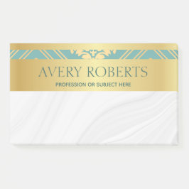 Notas Post-it® Elegante y elegante damasco de oro floral cyan de 