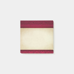 Notas Post-it® Elegante y elegante fondo rojo