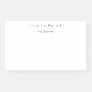 Notas Post-it® Elegante y elegante nombre