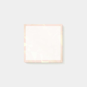 Notas Post-it® elegante y elegante patrón oro rosa