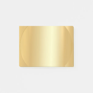 Notas Post-it® Elegante y moderno modelo Gold Look Blank