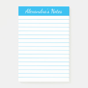 Notas Post-it® Elegante y simple con el cielo azul personalizado