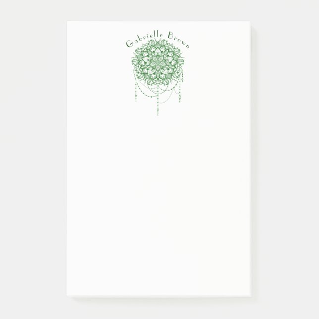 Notas Post-it® Elegante Zen Mandala (Anverso)