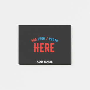 NOTAS POST-IT® ELEGANTES MODERNAS PERSONALIZABLES NEGRAS VERIFICA